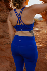 EPIC FIT WOMENS SPORTS BRA ROYAL BLUE