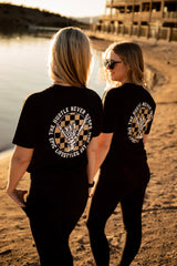 Epic Lifestyles Unisex Gold Black Skull ☠️ Hand T-shirt