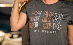 Epic Lifestyles Women's Grey Be Epic Cropped T-shirt