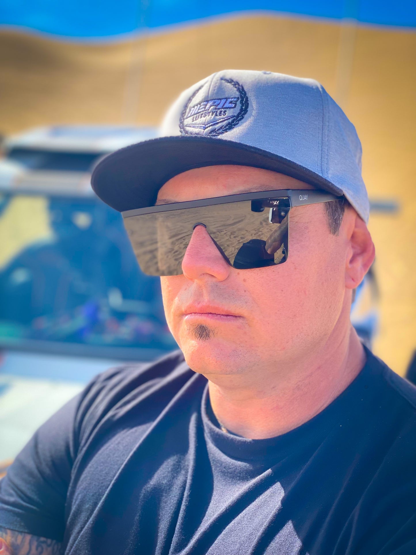 Epic Lifestyles Men's Light Grey Embroidery Hat